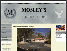 Tablet Screenshot of mosleysfuneralhome.com